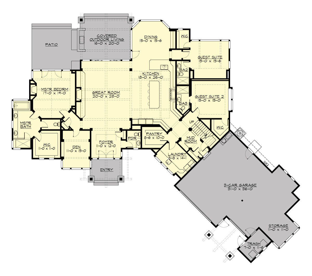 R4530A3FA-0 Black Diamond Lodge Main Floor