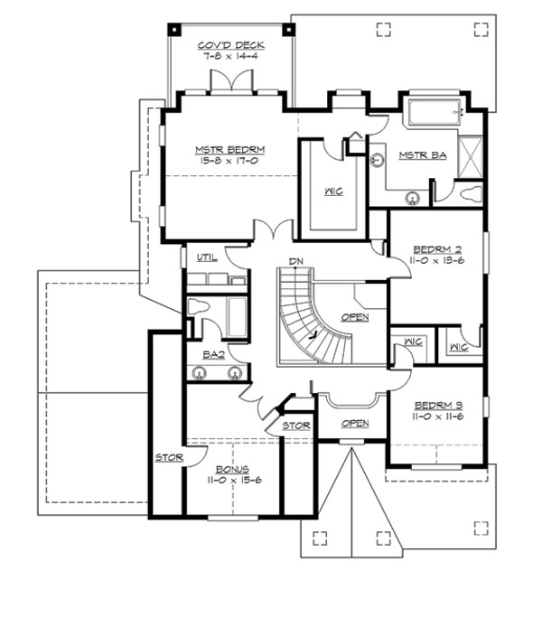 M2823A3F-17DB Woodland Park Upper Floor